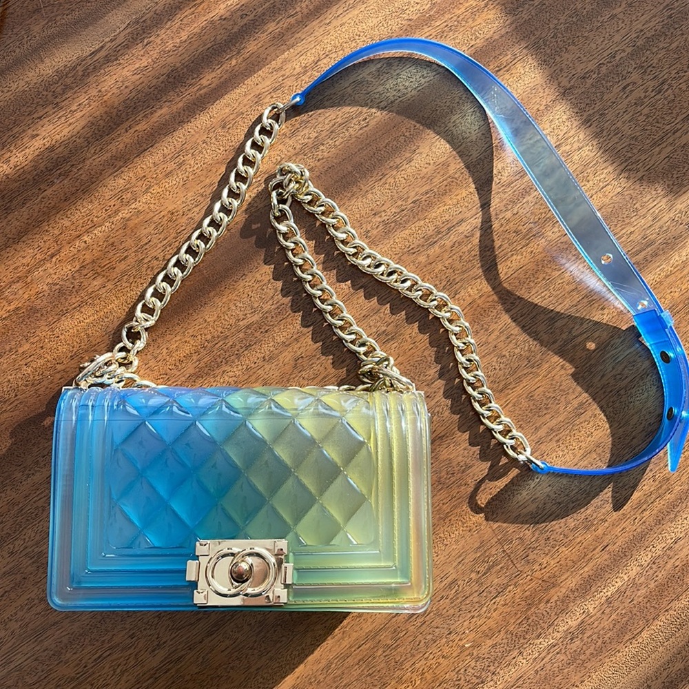 Cute plastic bag. Multicolor. Good condition